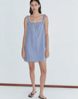 Deiji Studios | Bow Dress in Iris PRESALE