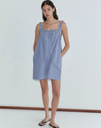 Deiji Studios | Bow Dress in Iris PRESALE