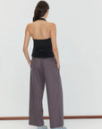 Deiji Studios | Loop Pant in Mulberry Stripe PRESALE