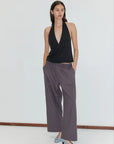 Deiji Studios | Loop Pant in Mulberry Stripe PRESALE