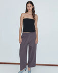Deiji Studios | Loop Pant in Mulberry Stripe PRESALE