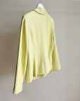 Chartreuse Woven Silk Tailored Blazer - Hey Jude
