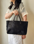 Dark Brown Pony Hair Tote