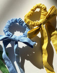 Billy Bamboo | Cotton Poplin Bow Scrunchie - Hey Jude