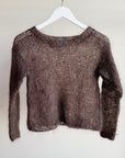 Chocolate Loose Knit Mohair Sweater
