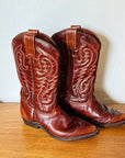 Tobacco Leather Western Boots | Size 7 - Hey Jude