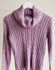 Lilac Cable Knit Sweater - Hey Jude