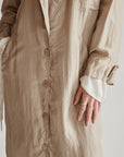 Sand Silk Lightweight Trench Coat