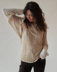 Crema Cropped Silk Knit Shrug