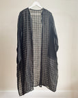 Onyx Windowpane Sheer Robe