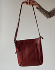 Tomato Braided Crossbody Bag