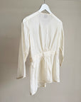 Eggshell Hemp Keyhole Tie Top