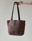 Mushroom Pebbled Leather Tote