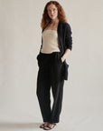 Navy Mohair Slouchy Cardigan