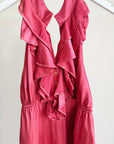Marciano Silk Halter Dress