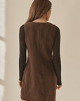 Chocolate Wool Shift Dress