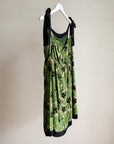 Fern Floral Silk Babydoll Dress