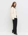 All Row | Cream Cotton Twill Utility Jacket