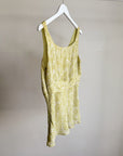 Avocado Silk Floral V-NeckTank