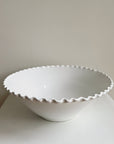 Ivory Wavy Ceramic Bowl