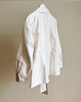 Pearl Iridescent Silk Tie Blouse