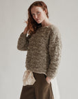 Sage Chunky Mohair Knit Sweater - Hey Jude