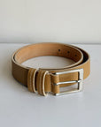 Camel Italian Leather Belt