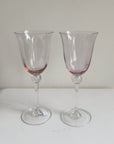 Light Pink Wine Glasses