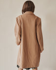 Camel A-line Classic Wool Coat
