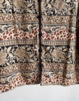 Botanical Leopard Border Print Blouse