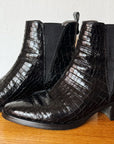 Italian Leather Croc Boots | Size 41 - Hey Jude