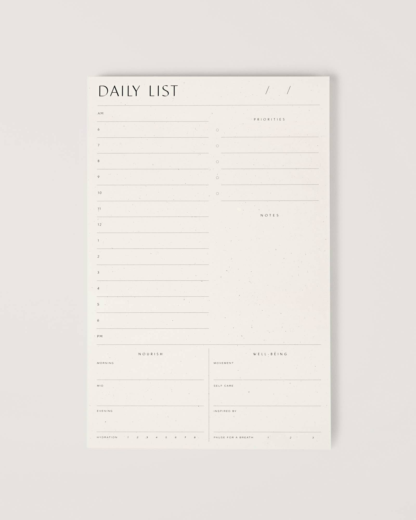 Wilde House Paper | Daily List Pad