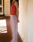 LA RELAXED | Linen Drawstring Pant in Dusty Rose - Hey Jude