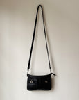 Carbon Leather Mini Crossbody Bag - Hey Jude