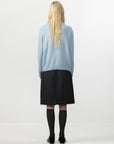 CUBIC | Wool Relaxed Crewneck Sweater in Sky Blue