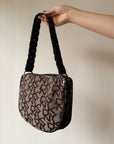 DKNY Half Moon Monogram Shoulder Bag