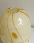 Pale Yellow Blown Glass Vase