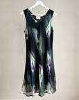 Tulip Print Silk Dress