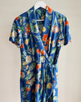 Ocean Floral Wrap Dress - Hey Jude