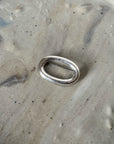 Vintage Silver Oval Brooch - Hey Jude