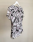 Monochrome Floral Silk Top