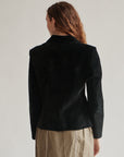 Ink Suede Leather Jacket