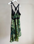 Teal + Daffodil Abstract Y2K Print Dress - Hey Jude