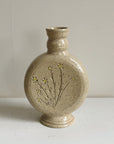 Floral Motif Speckled Vase