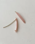 Parcelona | Small Oblong Hair Clips in Blush