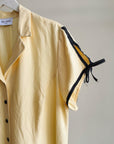 Butter Yellow Nautical Linen Dress