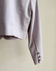 Lilac Single Button Cropped Jacket - Hey Jude