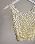 Cream Textured Popcorn Tank