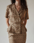 Teak Polka Dot Linen Set