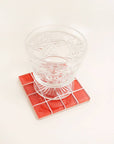 Subtle Art Studios | Glass Tile Coaster in Apple - Hey Jude